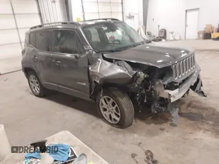 2017 Jeep Renegade Latitude z VIN ZACCJBBB4HPF33673, wystawiony jako IAAI lot #41453698 z przebiegiem 115 963 mil mil oraz . Historia ofert i sprzedaży dostępna na DreamBid. Obrazek 1.