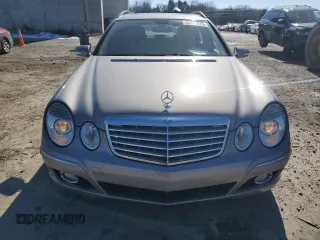 2009 Mercedes-Benz E 350 with VIN WDBUH87X09B444541, listed as a Copart auction lot 46111415 with 141,471 mi miles and Salvage Title. Bid and sale history available at DreamBid. Image 5.