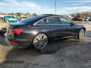 2019 Audi A6 Premium Plus with VIN WAUL2BF28KN068447, listed as a Copart auction lot 48252955 with 93,041 mi miles and Salvage Title. Bid and sale history available at carsss.com. Image 3.