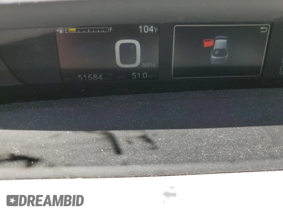2018 Toyota Prius Two z VIN JTDKARFU0J3054693, wystawiony jako Copart lot #57581855 z przebiegiem 51 684 mil mil oraz Szkoda całkowita • Salvage title. Historia ofert i sprzedaży dostępna na DreamBid. Obrazek 9.