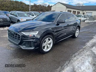 2019 Audi Q8 Premium with VIN WA1AVAF1XKD011086, listed as a Copart auction lot 45692155 with 70,758 mi miles and Clean Title. Bid and sale history available at carsss.com. Image 1.