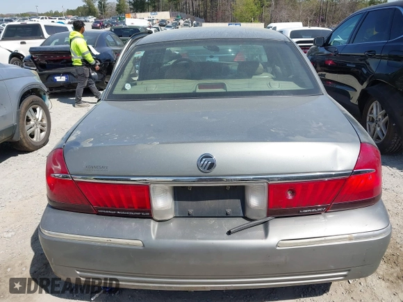 2001 Mercury Grand Marquis LS with VIN 2MEFM75W21X664449, listed as a IAAI auction lot 41898463 with 290,047 mi miles and . Bid and sale history available at DreamBid. Image 16.