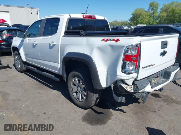 2018 Chevrolet Colorado 4WD LT with VIN 1GCGTCEN4J1297748, listed as a IAAI auction lot 42181410 with 92,649 mi miles and . Bid and sale history available at DreamBid. Image 3.
