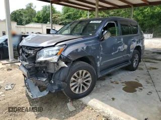 2018 Lexus GX 460 z VIN JTJBM7FX2J5196812, wystawiony jako Copart lot #58728165 z przebiegiem 141 353 mil mil oraz Szkoda całkowita • Salvage title. Historia ofert i sprzedaży dostępna na DreamBid. Obrazek 1.