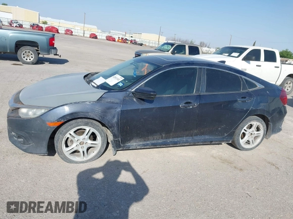 2016 Honda Civic Sedan EX-T with VIN 19XFC1F30GE015608, listed as a IAAI auction lot 42011102 with 80,812 mi miles. Bid and sale history available at carsss.com. Image 14.