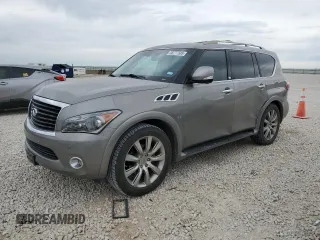 2014 Infiniti QX80 with VIN JN8AZ2NF2E9551637, listed as a Copart auction lot 88777585 with 203,922 mi miles and Salvage Title. Bid and sale history available at carsss.com. Image 1.
