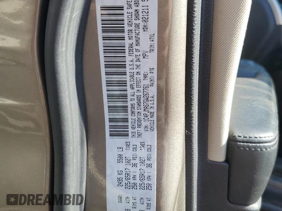 2016 Jeep Cherokee Sport with VIN 1C4PJMAS7GW267761, listed as a Copart auction lot 47536505 with 66,867 mi miles and Salvage title. Bid and sale history available at DreamBid. Image 15.