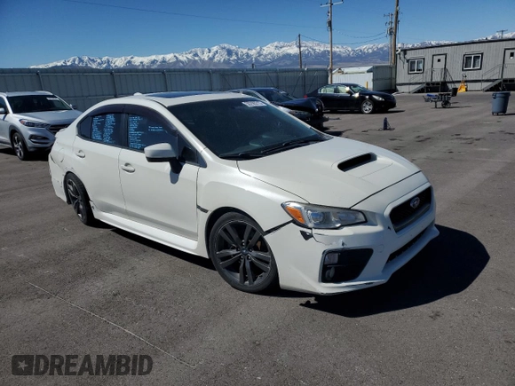 2017 Subaru WRX Premium with VIN JF1VA1E61H8840992, listed as a Copart auction lot 50290215 with 117,638 mi miles and Salvage title. Bid and sale history available at DreamBid. Image 4.