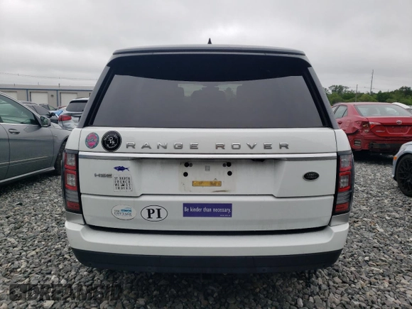 2017 Land Rover Range Rover HSE with VIN SALGS2FV1HA358780, listed as a Copart auction lot 60881385 with 18,432 mi miles and Salvage title. Bid and sale history available at DreamBid. Image 6.