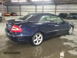 2005 Mercedes-Benz CLK 320 with VIN WDBTK65G45T048797, listed as a Copart auction lot 71617034 with 84,006 mi miles and Salvage Title. Bid and sale history available at carsss.com. Image 3.