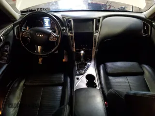 2016 Infiniti Q50 Red Sport 400 with VIN JN1FV7AR5GM451481, listed as a Copart auction lot 57231715 with 69,628 mi miles and Salvage title. Bid and sale history available at DreamBid. Image 8.