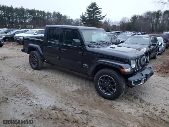 2023 Jeep Gladiator Overland with VIN 1C6HJTFG4PL550551, listed as a Copart auction lot 83576154 with 0 mi miles and Salvage Title. Bid and sale history available at carsss.com. Image 4.