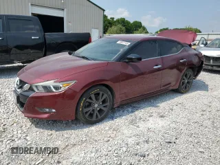 2017 Nissan Maxima SR with VIN 1N4AA6AP6HC373107, listed as a Copart auction lot 58837745 with 106,733 mi miles and Salvage title. Bid and sale history available at DreamBid. Image 1.