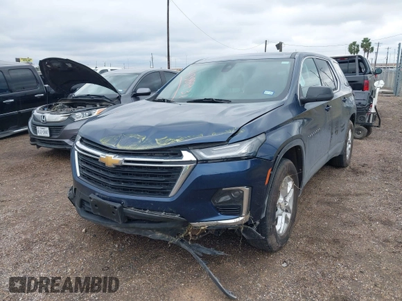 2022 Chevrolet Traverse LS with VIN 1GNERFKW6NJ147951, listed as a IAAI auction lot 41388931 with 57,424 mi miles and . Bid and sale history available at DreamBid. Image 18.