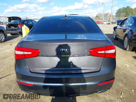 2015 Kia Cadenza Premium with VIN KNALN4D73F5180273, listed as a IAAI auction lot 41222537 with 127,348 mi miles. Bid and sale history available at carsss.com. Image 16.