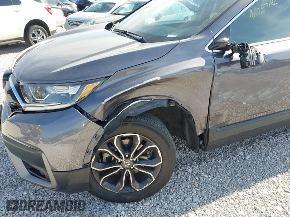 2020 Honda CR-V EX with VIN 5J6RW2H54LL009119, listed as a IAAI auction lot 42057182 with 60,947 mi miles. Bid and sale history available at carsss.com. Image 6.