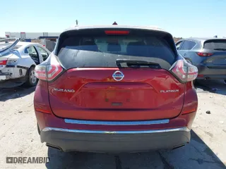 2015 Nissan Murano SL with VIN 5N1AZ2MG6FN229352, listed as a IAAI auction lot 41861129 with 136,242 mi miles. Bid and sale history available at carsss.com. Image 17.