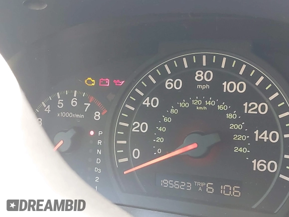 2005 Honda Accord EX with VIN 1HGCM567X5A191089, listed as a IAAI auction lot 42127571 with 195,623 mi miles and . Bid and sale history available at DreamBid. Image 7.