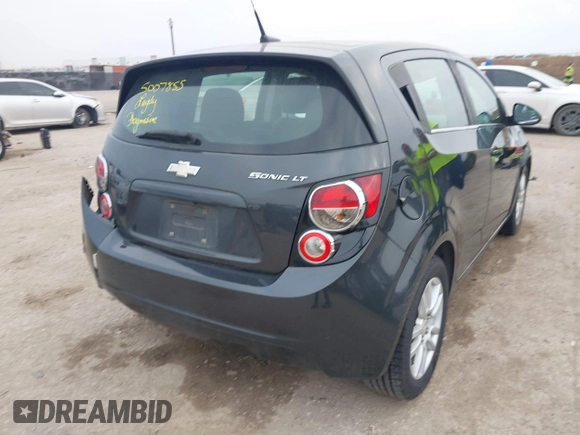 2014 Chevrolet Sonic LT with VIN 1G1JC6SH5E4153094, listed as a IAAI auction lot 41506576 with 118,833 mi miles. Bid and sale history available at carsss.com. Image 4.