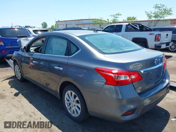 2019 Nissan Sentra SV with VIN 3N1AB7AP6KL627037, listed as a IAAI auction lot 39753676 with Not Provided miles and . Bid and sale history available at DreamBid. Image 3.