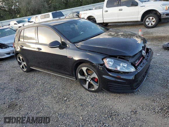 2015 Volkswagen GTI SE with VIN 3VW4T7AU1FM096646, listed as a Copart auction lot 83675134 with 79,900 mi miles and Salvage Title. Bid and sale history available at DreamBid. Image 4.