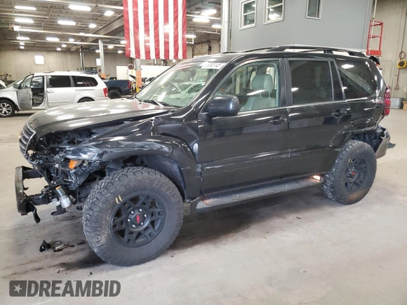 2004 Lexus GX 470 with VIN JTJBT20X740025411, listed as a Copart auction lot 55363145 with 329,164 mi miles and Salvage Title. Bid and sale history available at DreamBid. Image 1.