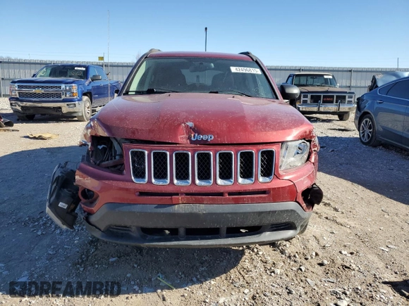 2016 Jeep Compass Sport with VIN 1C4NJDBB0GD753006, listed as a Copart auction lot 42496815 with 128,320 mi miles and Salvage Title. Bid and sale history available at carsss.com. Image 5.