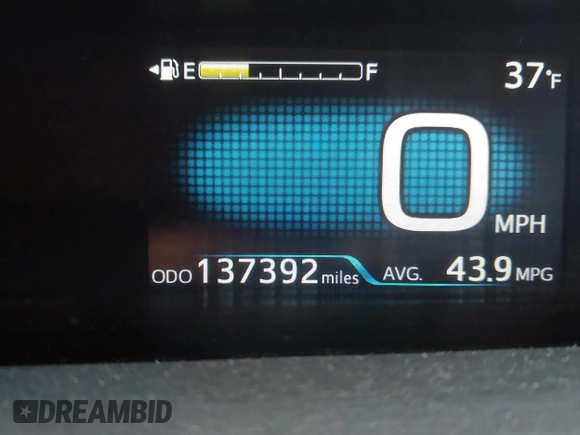 2016 Toyota Prius Two with VIN JTDKBRFU3G3013058, listed as a IAAI auction lot 41824822 with 137,392 mi miles. Bid and sale history available at carsss.com. Image 15.