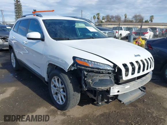 2018 Jeep Cherokee Latitude Plus with VIN 1C4PJLLB0JD584971, listed as a IAAI auction lot 41460976 with 64,100 mi miles. Bid and sale history available at carsss.com. Image 1.