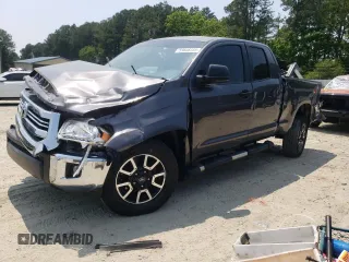 2017 Toyota Tundra SR z VIN 5TFUM5F14HX074060, wystawiony jako Copart lot #59608355 z przebiegiem 55 981 mil mil oraz Szkoda całkowita • Salvage title. Historia ofert i sprzedaży dostępna na DreamBid. Obrazek 1.