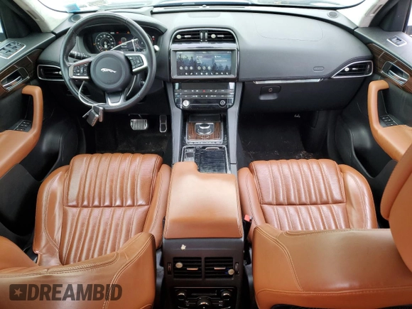 2019 Jaguar F-Pace 30t Portfolio z VIN SADCN2GX7KA365936, wystawiony jako Copart lot #58727155 z przebiegiem 71 697 mil mil oraz Szkoda całkowita • Salvage title. Historia ofert i sprzedaży dostępna na DreamBid. Obrazek 8.