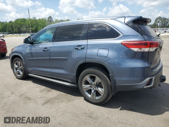 2019 Toyota Highlander Hybrid Limited with VIN 5TDDGRFHXKS067526, listed as a Copart auction lot 55407645 with 48,699 mi miles and Salvage title. Bid and sale history available at DreamBid. Image 2.