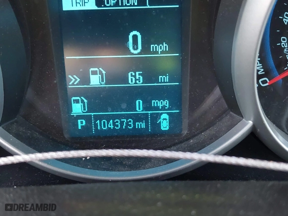 2013 Chevrolet Cruze LS with VIN 1G1PA5SH6D7313782, listed as a IAAI auction lot 41806417 with 104,373 mi miles. Bid and sale history available at carsss.com. Image 15.