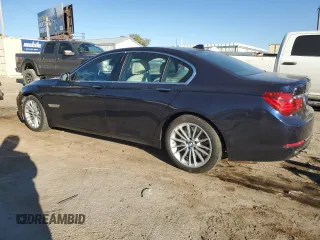 2013 BMW 7 Series 750i with VIN WBAYA8C50DC996634, listed as a Copart auction lot 76252824 with 110,807 mi miles and Salvage Title. Bid and sale history available at DreamBid. Image 2.