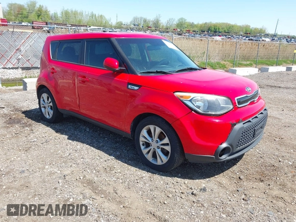 2015 Kia Soul + with VIN KNDJP3A5XF7806665, listed as a IAAI auction lot 42231397 with 134,933 mi miles and . Bid and sale history available at DreamBid. Image 1.