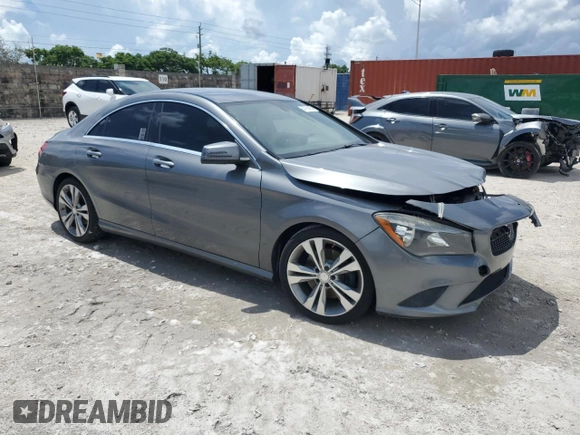 2014 Mercedes-Benz CLA 250 with VIN WDDSJ4EB2EN043469, listed as a Copart auction lot 63766465 with Not provided miles and Salvage title. Bid and sale history available at DreamBid. Image 4.