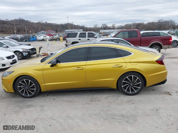 2020 Hyundai Sonata SEL Plus with VIN 5NPEJ4J28LH019882, listed as a IAAI auction lot 41536135 with 40,413 mi miles. Bid and sale history available at carsss.com. Image 14.