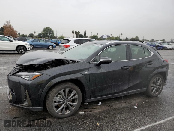 2022 Lexus UX with VIN JTHE3JBH7N2049826, listed as a Copart auction lot 72882992 with 4,841 mi miles. Bid and sale history available at carsss.com. Image 1.