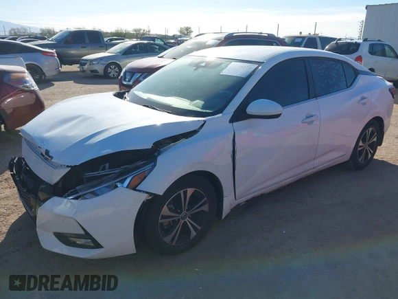 2020 Nissan Sentra SV z VIN 3N1AB8CV4LY280944, wystawiony jako IAAI lot #41645218 z przebiegiem 76 446 mil mil oraz . Historia ofert i sprzedaży dostępna na DreamBid. Obrazek 2.