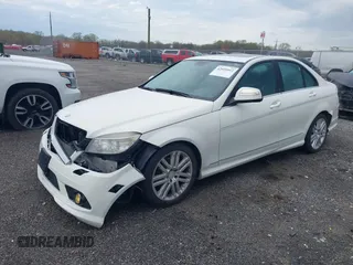 2009 Mercedes-Benz C-Class 3.0L Sport with VIN WDDGF81X89R062476, listed as a IAAI auction lot 42025911 with 155,912 mi miles. Bid and sale history available at carsss.com. Image 2.