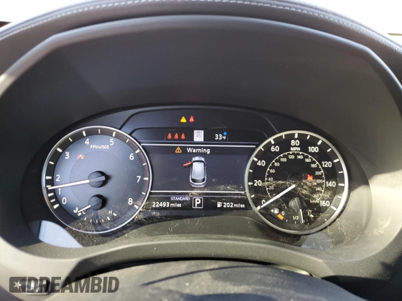 2023 Infiniti QX50 Sport with VIN 3PCAJ5FAXPF123167, listed as a Copart auction lot 89006135 with 22,493 mi miles and Salvage title. Bid and sale history available at DreamBid. Image 9.