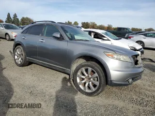 2003 Infiniti FX35 w/Options with VIN JNRAS08W33X207582, listed as a Copart auction lot 79546064 with 0 mi miles and Salvage Title. Bid and sale history available at carsss.com. Image 4.