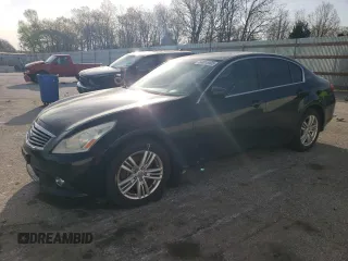 2012 Infiniti G25 x z VIN JN1DV6AR9CM730525, wystawiony jako Copart lot #54015105 z przebiegiem 214 989 mil mil oraz Szkoda całkowita • Salvage title. Historia ofert i sprzedaży dostępna na DreamBid. Obrazek 1.