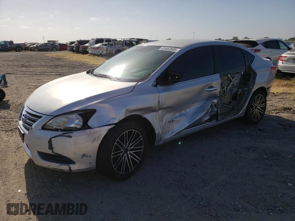 2014 Nissan Sentra S with VIN 3N1AB7AP4EY243152, listed as a Copart auction lot 55482895 with 143,998 mi miles and Salvage Title. Bid and sale history available at DreamBid. Image 1.