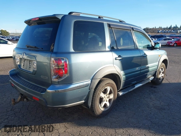 2007 Honda Pilot EX-L with VIN 2HKYF18697H540993, listed as a IAAI auction lot 41243560 with 320,290 mi miles and . Bid and sale history available at DreamBid. Image 4.