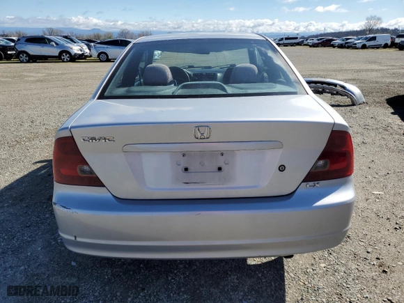 2003 Honda Civic LX with VIN 1HGEM22533L065606, listed as a Copart auction lot 47391215 with 184,554 mi miles and Salvage Title. Bid and sale history available at carsss.com. Image 6.