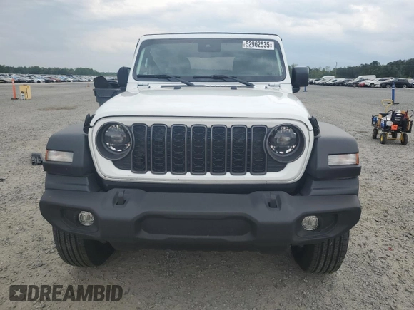 2024 Jeep Wrangler Sport S with VIN 1C4PJXAG3RW368392, listed as a Copart auction lot 52962535 with 9,128 mi miles and Salvage title. Bid and sale history available at DreamBid. Image 5.