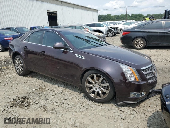 2009 Cadillac CTS AWD w/1SB with VIN 1G6DT57V490106958, listed as a Copart auction lot 64246244 with 0 mi miles and Salvage Title. Bid and sale history available at carsss.com. Image 4.