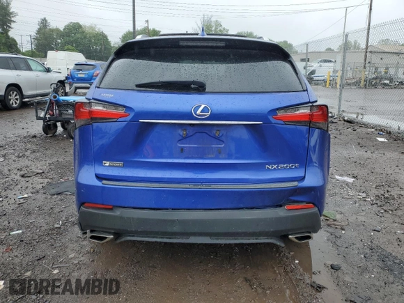 2016 Lexus NX 200t with VIN JTJYARBZ7G2024520, listed as a Copart auction lot 56489115 with Not provided miles and Salvage title. Bid and sale history available at DreamBid. Image 6.
