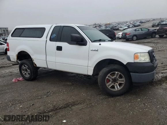 2005 Ford F-150 XL with VIN 1FTRF14W65NB44382, listed as a Copart auction lot 42992825 with 203,839 mi miles and Salvage Title. Bid and sale history available at carsss.com. Image 4.